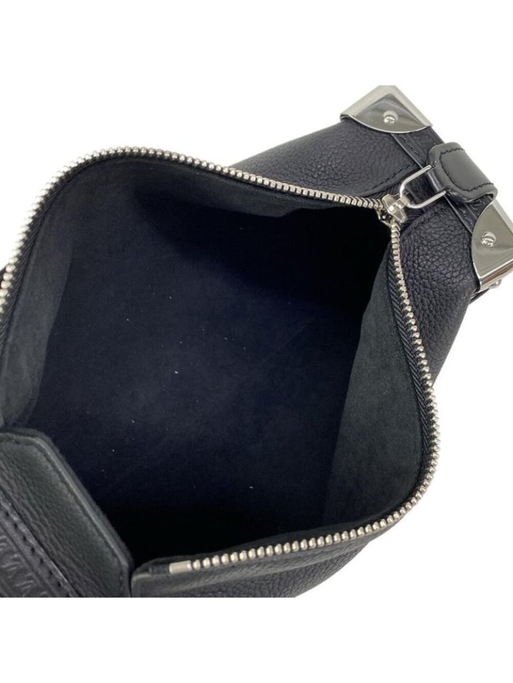 Louis Vuitton Handbag Side Trunk MM Black Leather Cowhide - Picture 10 of 15